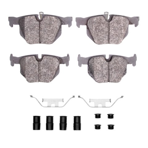 DFC 06-15 BMW X1 (USA/Canada) Rear 5000 Advanced Low Metallic Brake Pads and Hardware Kit