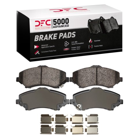 DFC 07-18 Chrysler Town & Country Front 5000 Advanced Ceramic Brake Pads and Hardware Kit