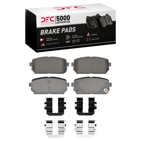 DFC 07-12 Kia Rondo (USA) Rear 5000 Advanced Ceramic Brake Pads and Hardware Kit