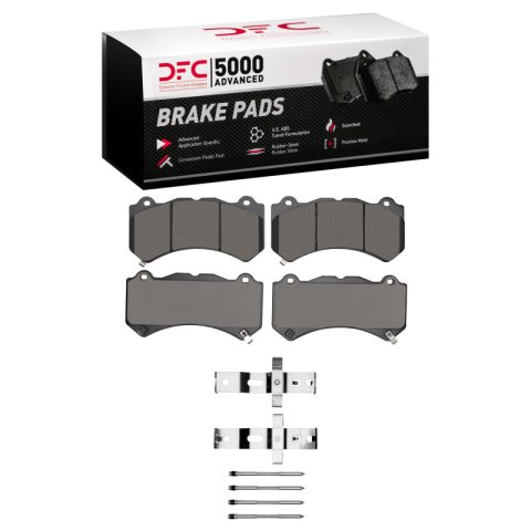 DFC 12-25 Dodge Charger Front 5000 Advanced Low Metallic Brake Pads and Hardware Kit