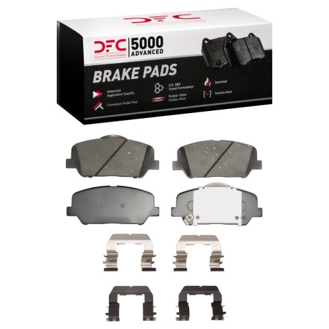 DFC 10-16 Hyundai Genesis Coupe Front 5000 Advanced Ceramic Brake Pads and Hardware Kit