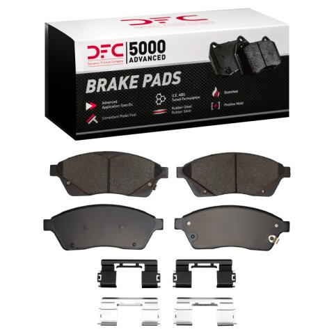 DFC 10-16 Cadillac SRX Front 5000 Advanced Low Metallic Brake Pads and Hardware Kit