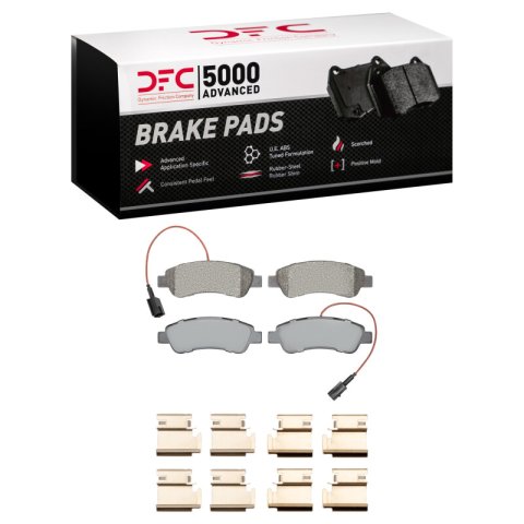 DFC 14-21 Ram ProMaster 1500 Rear 5000 Advanced Semi Metallic Brake Pads and Hardware Kit