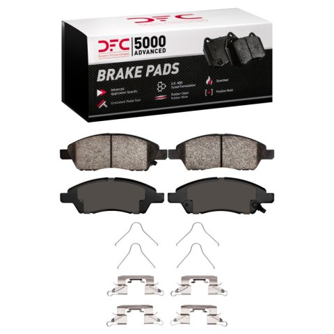 DFC 11-25 Nissan Versa Front 5000 Advanced Ceramic Brake Pads and Hardware Kit