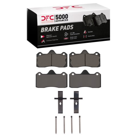 DFC 10-15 Lotus Evora Rear 5000 Advanced Low Metallic Brake Pads and Hardware Kit
