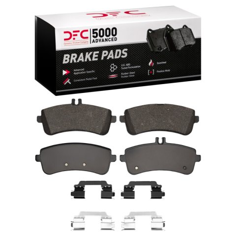 DFC 15-17 Mercedes-Benz S600 Rear 5000 Advanced Low Metallic Brake Pads and Hardware Kit