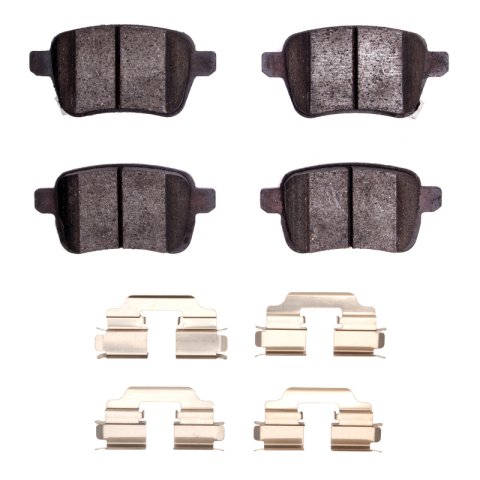 DFC 14-19 Fiat 500L Rear 5000 Advanced Ceramic Brake Pads and Hardware Kit