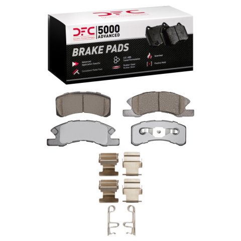 DFC 14-25 Dodge Attitude (Mexico) Front 5000 Advanced Ceramic Brake Pads and Hardware Kit