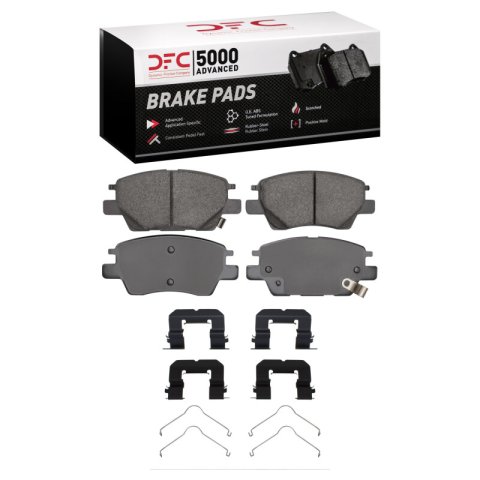 DFC 16-23 Chevrolet Bolt EV Front 5000 Advanced Ceramic Brake Pads and Hardware Kit