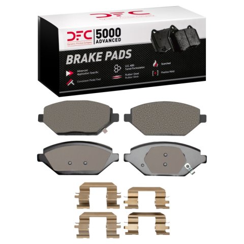 DFC 16-22 Chevrolet Spark (USA/Canada) Front 5000 Advanced Ceramic Brake Pads and Hardware Kit