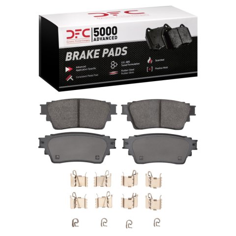 DFC 17-25 Mitsubishi Outlander Rear 5000 Advanced Ceramic Brake Pads and Hardware Kit