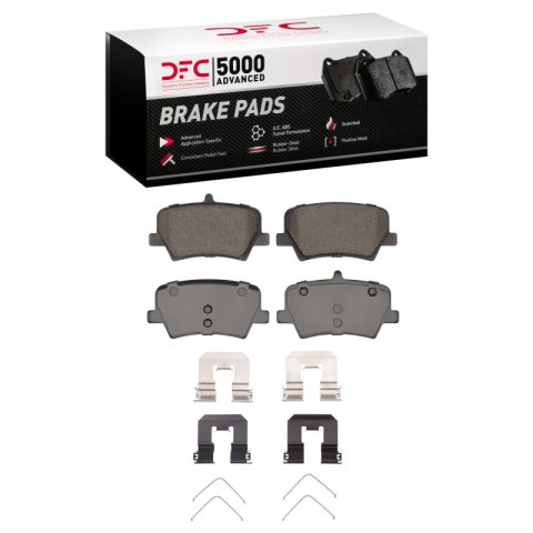 DFC 19-24 Volvo XC40 Rear 5000 Advanced Ceramic Brake Pads and Hardware Kit