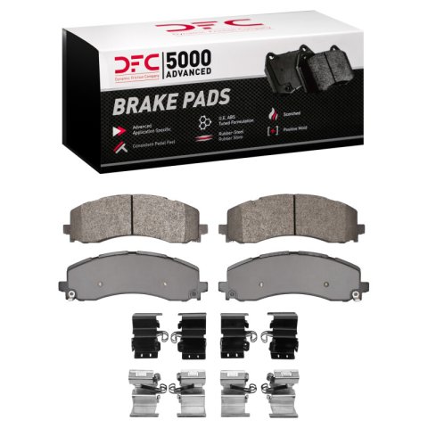 DFC 19-25 Ram 3500 Rear 5000 Advanced Semi Metallic Brake Pads and Hardware Kit