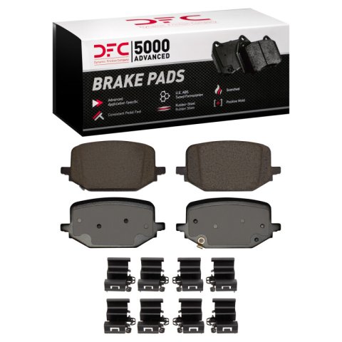 DFC 20-25 Ford Explorer Rear 5000 Advanced Ceramic Brake Pads and Hardware Kit
