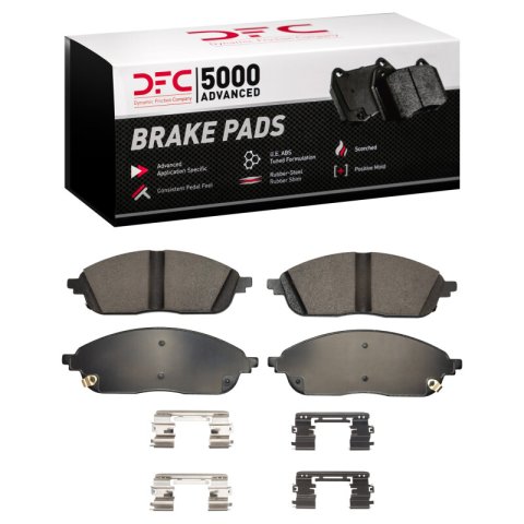 DFC 21-25 Jeep Grand Cherokee Front 5000 Advanced Ceramic Brake Pads and Hardware Kit