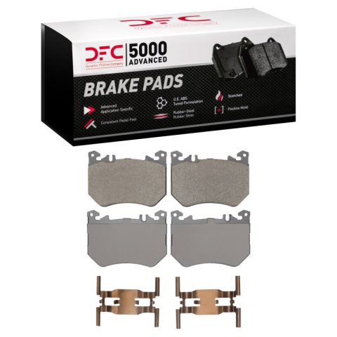 DFC 23-25 Mercedes-Benz C43 AMG Front 5000 Advanced Low Metallic Brake Pads and Hardware Kit