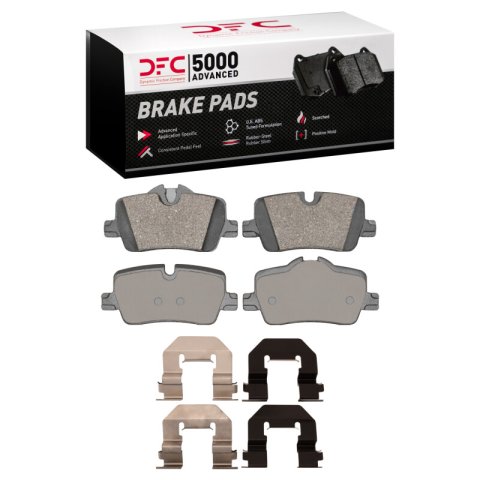 DFC 21-24 BMW 320I (Mexico) Rear 5000 Advanced Low Metallic Brake Pads and Hardware Kit