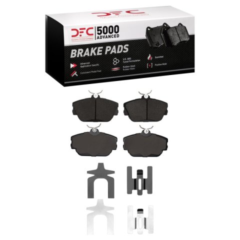 DFC 96-07 Ford Taurus (Excl SHO) Front 5000 Advanced Ceramic Brake Pads and Hardware Kit