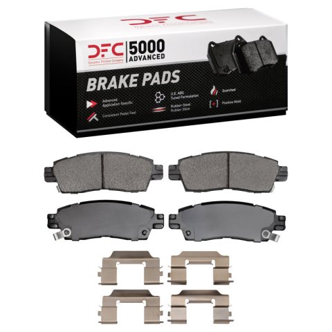 DFC 07-10 Saturn Outlook Rear 5000 Advanced Semi Metallic Brake Pads and Hardware Kit