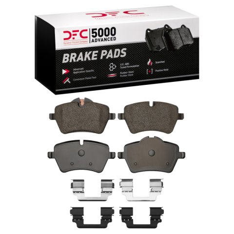 DFC 13-16 Mini Cooper Countryman Front 5000 Advanced Ceramic Brake Pads and Hardware Kit