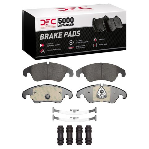 DFC 12-15 Audi A6 (USA/Canada) Front 5000 Advanced Ceramic Brake Pads and Hardware Kit