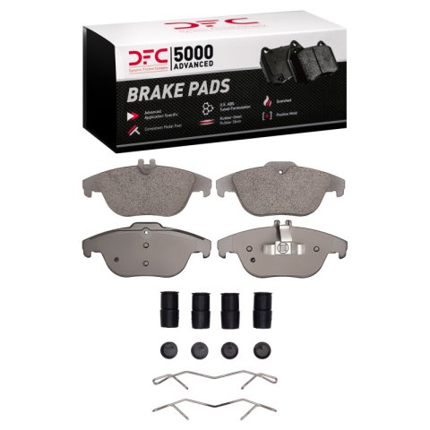 DFC 10-15 Mercedes-Benz GLK350 Rear 5000 Advanced Low Metallic Brake Pads and Hardware Kit