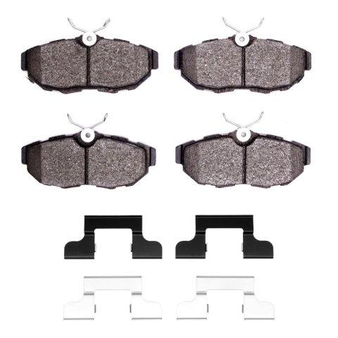 DFC 07-14 Ford Mustang Rear 5000 Advanced Low Metallic Brake Pads and Hardware Kit