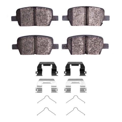 DFC 16-21 Cadillac CT6 Rear 5000 Advanced Low Metallic Brake Pads and Hardware Kit