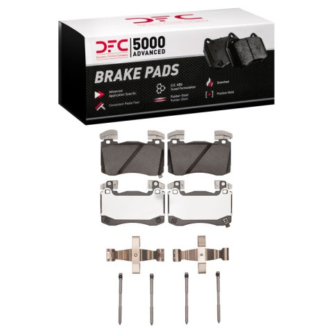 DFC 19-22 Genesis G70 Front 5000 Advanced Low Metallic Brake Pads and Hardware Kit