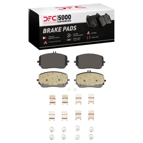 DFC 20-26 Mercedes-Benz GLE53 AMG SUV Front 5000 Advanced Low Metallic Brake Pads and Hardware Kit