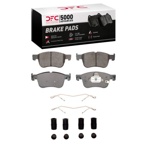 DFC 20-25 Ford Bronco Sport Front 5000 Advanced Low Metallic Brake Pads and Hardware Kit