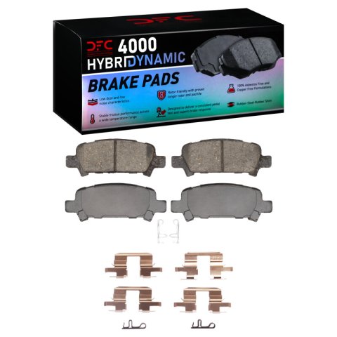 DFC 98-06 Subaru Impreza Rear 4000 HybriDynamic Brake Pads and Hardware Kit