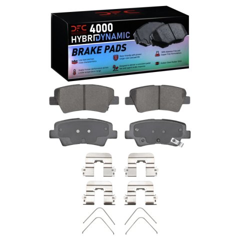 DFC 12-24 Hyundai Kona Rear 4000 HybriDynamic Brake Pads and Hardware Kit