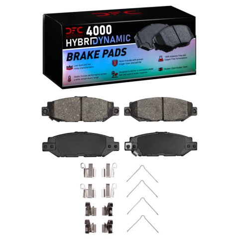 DFC 92-00 Lexus SC400 Rear 4000 HybriDynamic Brake Pads and Hardware Kit