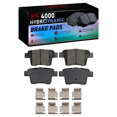 DFC 05-09 Ford Taurus X Rear 4000 HybriDynamic Brake Pads and Hardware Kit
