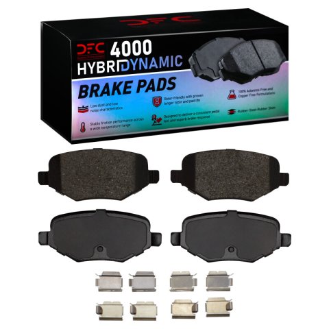 DFC 09-19 Ford Taurus (Excl SHO) Rear 4000 HybriDynamic Brake Pads and Hardware Kit