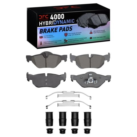 DFC 06-15 BMW X1 (Mexico) Rear 4000 HybriDynamic Brake Pads and Hardware Kit