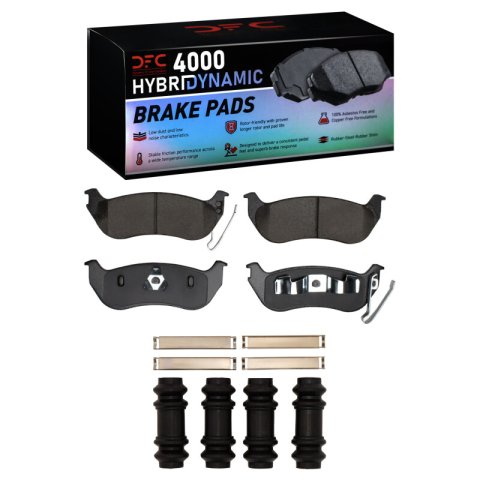 DFC 03-10 Ford Explorer Sport Trac Rear 4000 HybriDynamic Brake Pads and Hardware Kit