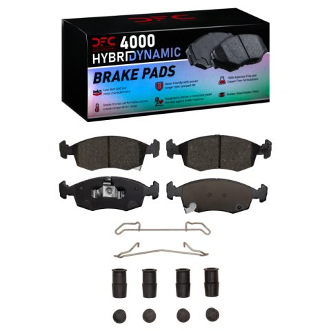 DFC 12-19 Fiat 500 (USA/Canada) Front 4000 HybriDynamic Brake Pads and Hardware Kit