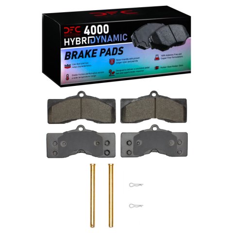 DFC 63-82 Chevrolet Camaro Front/Rear 4000 HybriDynamic Brake Pads and Hardware Kit