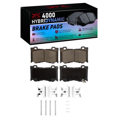 DFC 09-20 Nissan 370Z Front 4000 HybriDynamic Brake Pads and Hardware Kit