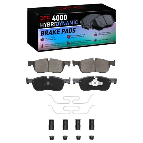 DFC 15-19 Jaguar E-Pace Front 4000 HybriDynamic Brake Pads and Hardware Kit