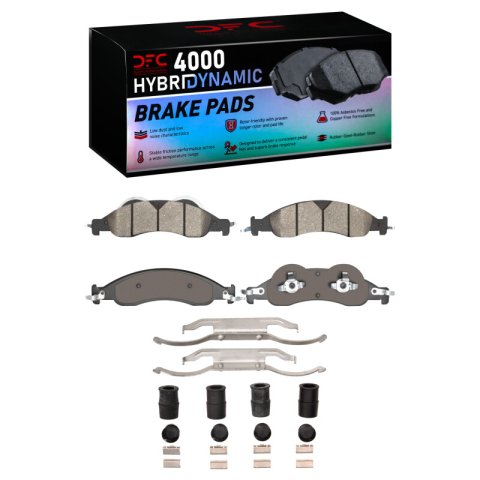 DFC 07-09 Ford Expedition Front 4000 HybriDynamic Brake Pads and Hardware Kit