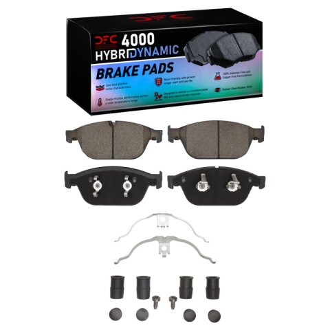 DFC 11-18 Audi A8 Front 4000 HybriDynamic Brake Pads and Hardware Kit