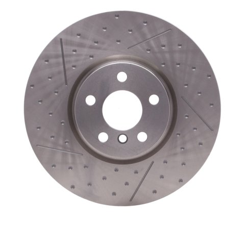 DFC 15-19 Mini Cooper Countryman Front Brake Rotor - Dimpled and Slotted