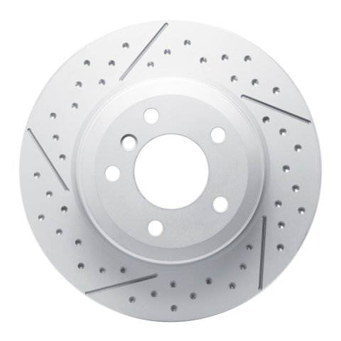 DFC 13-13 BMW 135IS Rear GeoSPEC Coated Rotor - Dimpled and Slotted