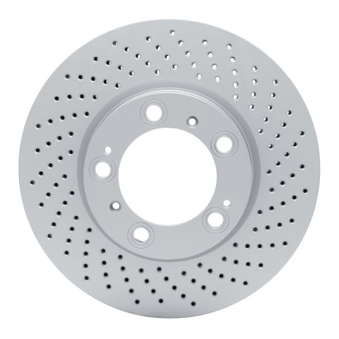 DFC 98-12 Porsche 911 Right Front Drilled Hi-Carbon Alloy Geomet Coated Rotor