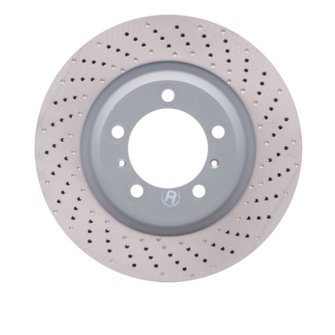 DFC 12-16 Porsche 911 Right Front Drilled Hi-Carbon Alloy Geomet Coated Rotor
