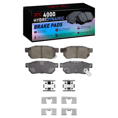 DFC 85-89 Acura INTEGRA Rear 4000 HybriDynamic Brake Pads and Hardware Kit