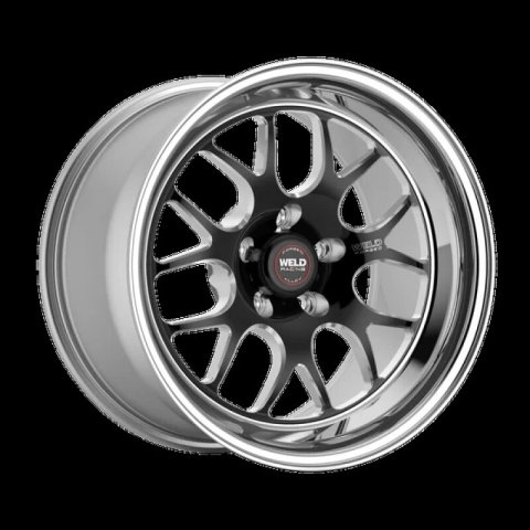 Weld S77 20x8 / 5x120mm BP / 4.3in BS Black Wheel (High Pad)